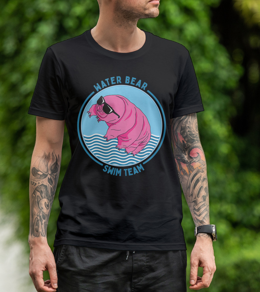 Water Bear Swim Team Tardigrade Pun Science T-Shirt