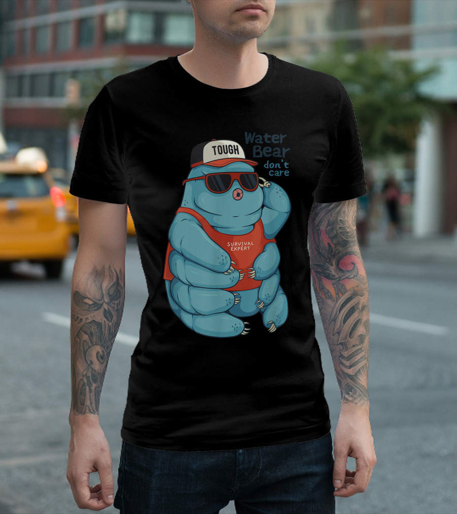 Tardigrade Water Bear Tough Survival Expert Don't Care T-Shirt