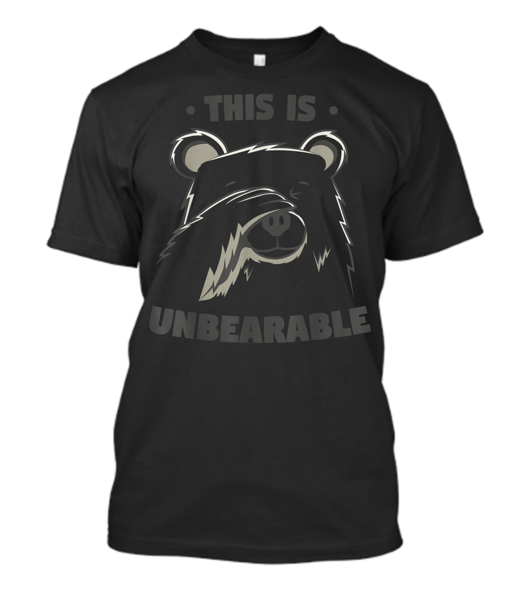 This Is Unbearable Bear Facepalm Pun T-Shirt