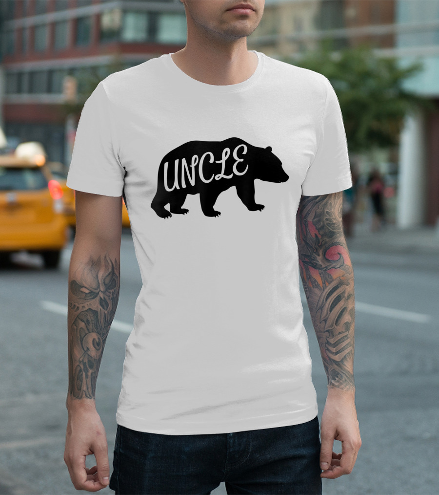 Uncle Bear Silhouette Uncle T-Shirt