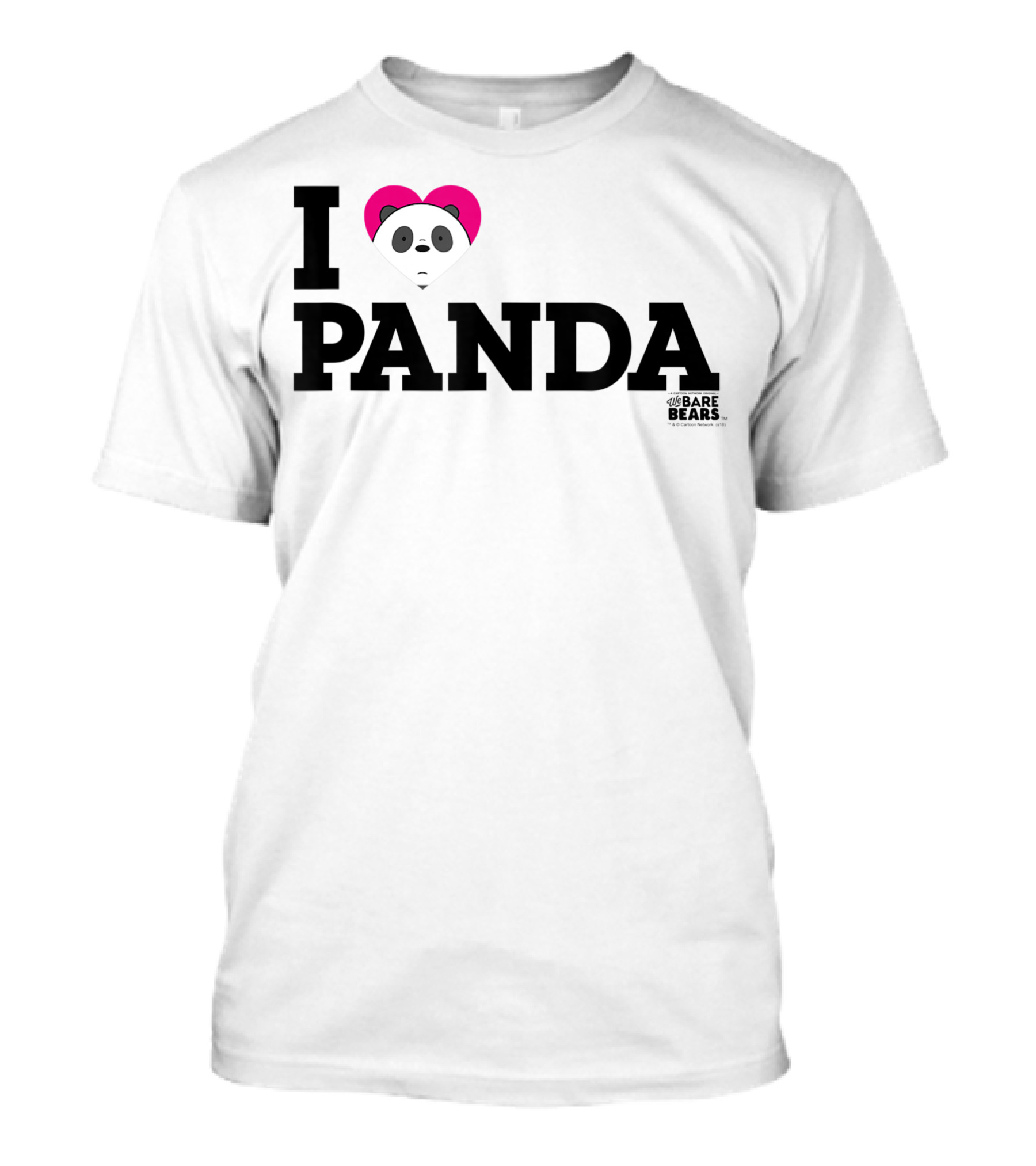 I Love Panda We Bare Bears Heart Panda T-Shirt