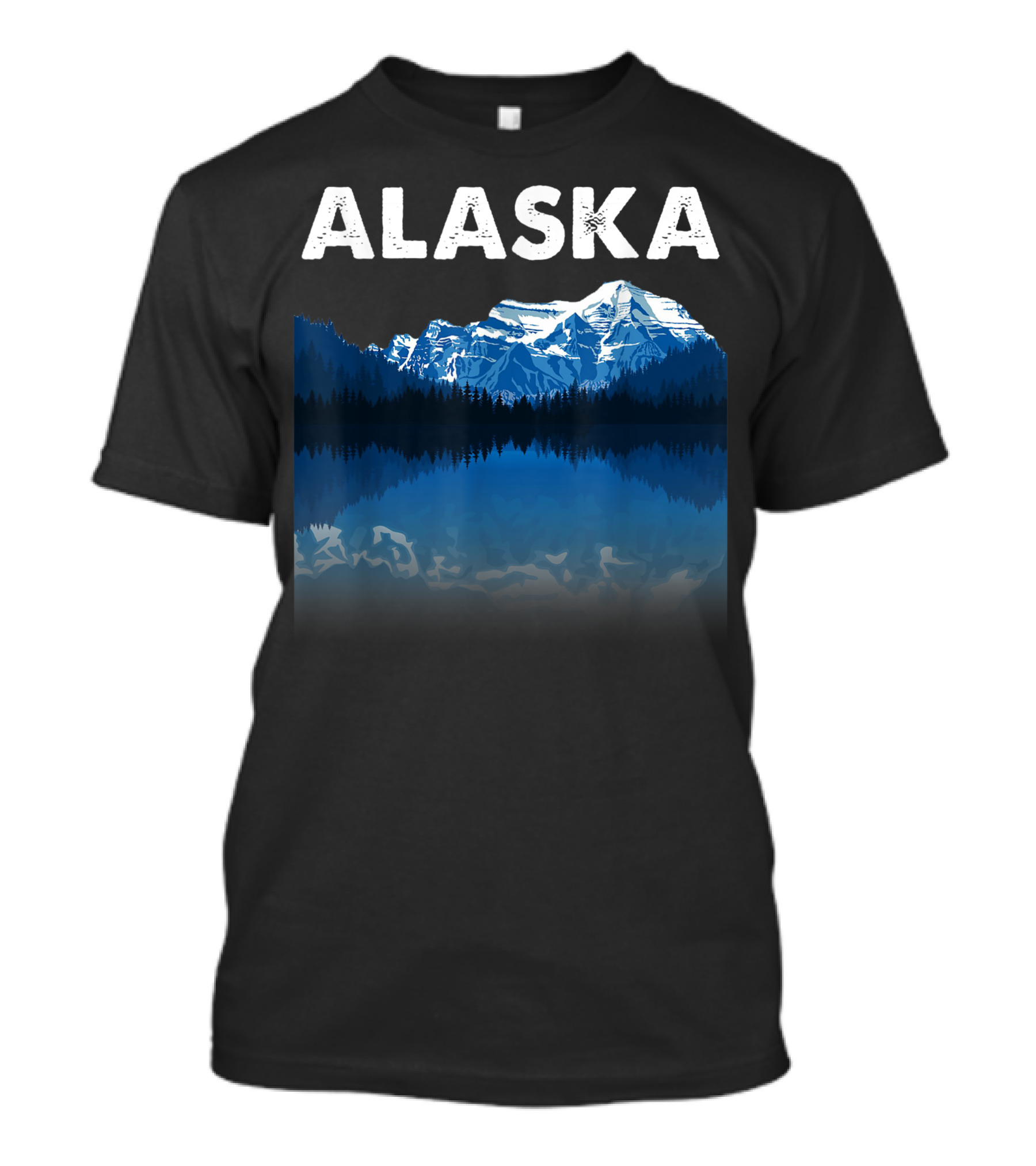 Alaska Alaskan Wilderness Mountain Reflection T-Shirt
