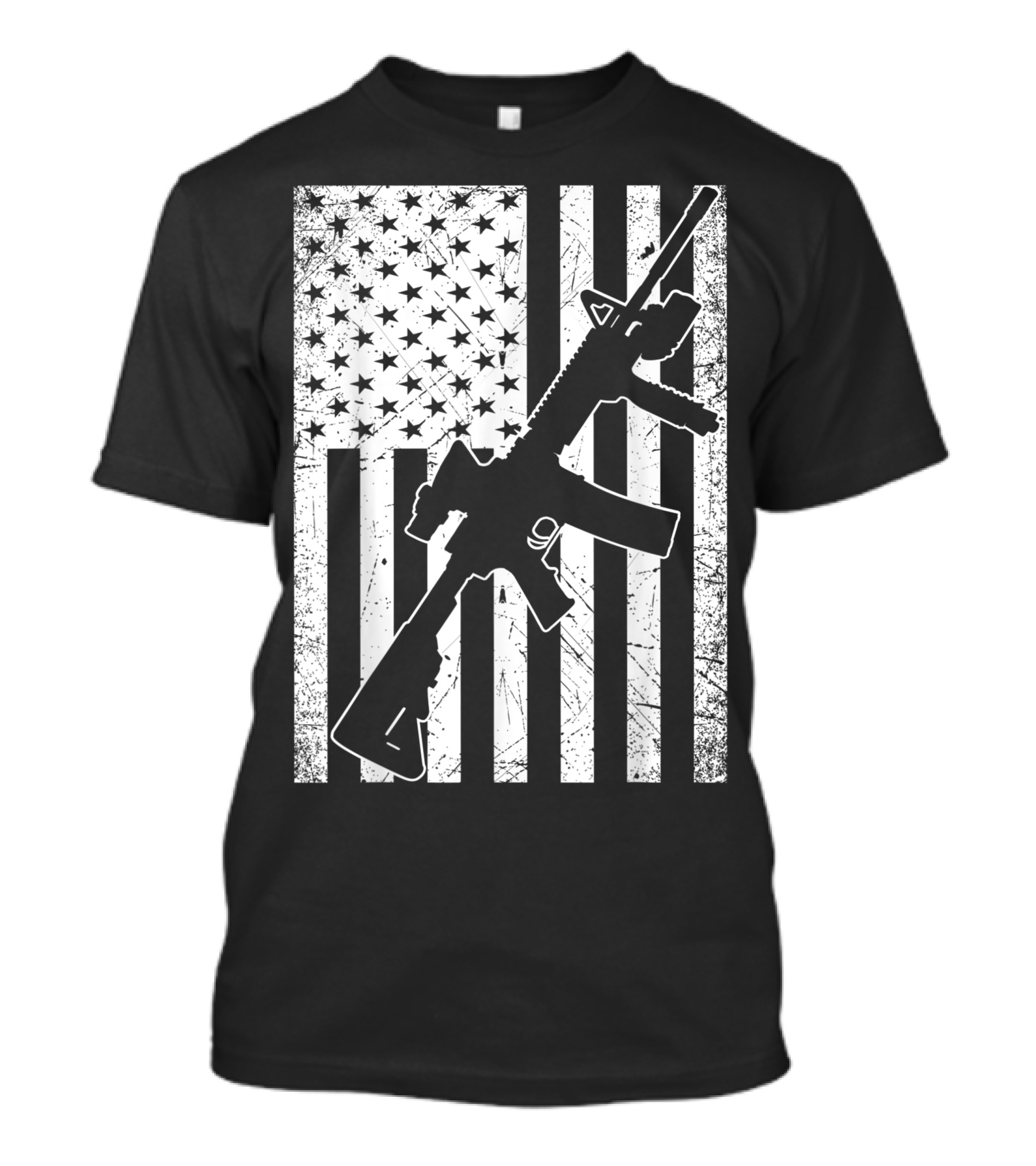 American Flag 2nd Amendment AR-15 Conservative Pro Gun T-Shirt
