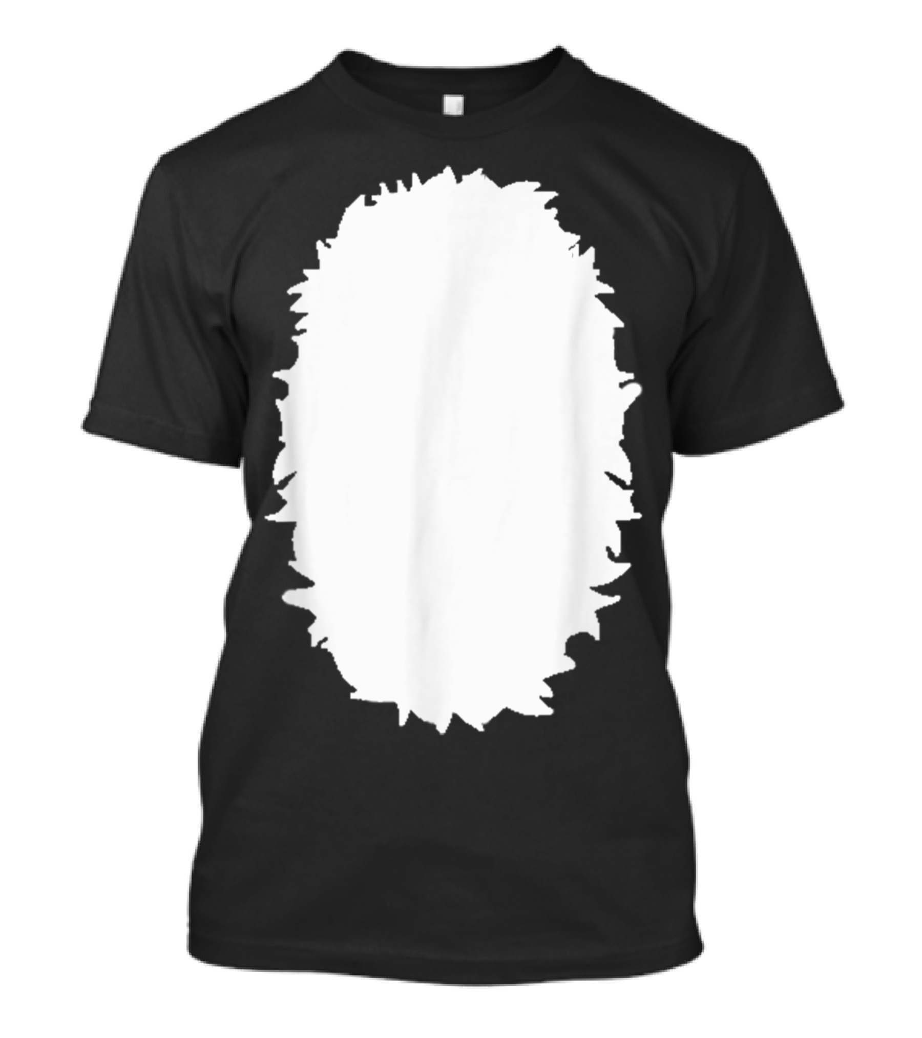 Animal Belly Chest Halloween Costume Bear Deer Skunk Fox Fur Outline T-Shirt