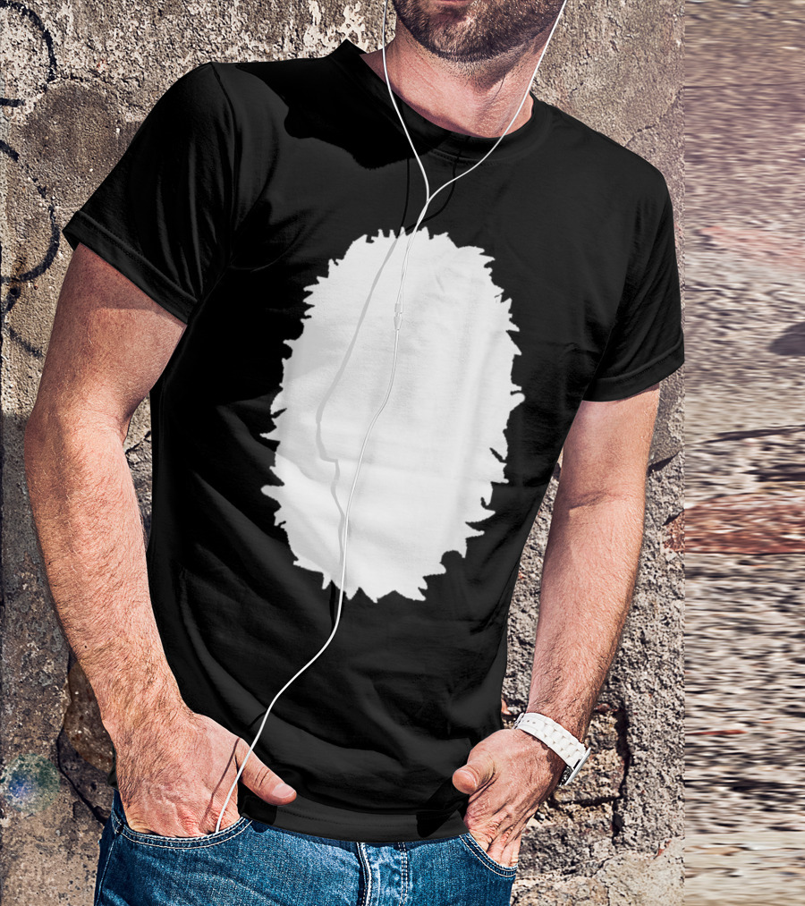 Animal Belly Chest Halloween Costume Bear Deer Skunk Fox Fur Outline T-Shirt
