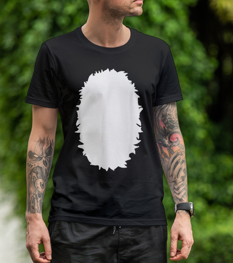 Animal Belly Chest Halloween Costume Bear Deer Skunk Fox Fur Outline T-Shirt