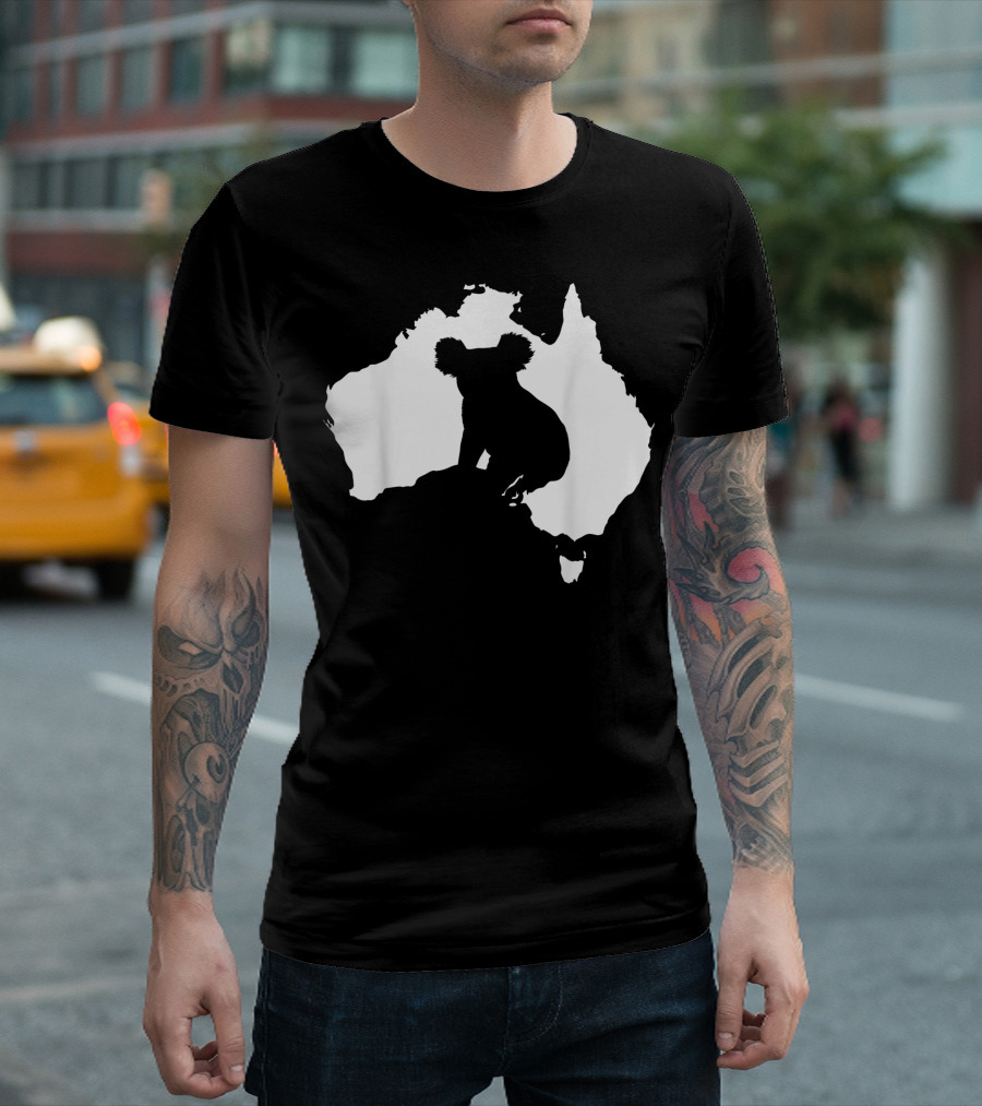 Australia Koala Bear Outline T-Shirt