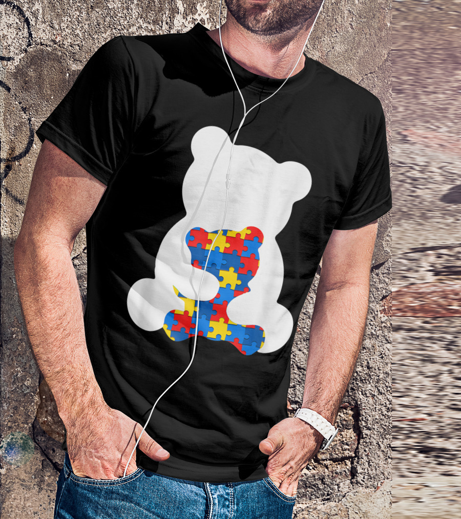 Autism Mom Autism Mama Bear Puzzle Piece Autism Mother I7 T-Shirt