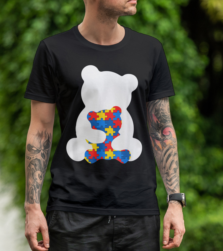 Autism Mom Autism Mama Bear Puzzle Piece Autism Mother I7 T-Shirt