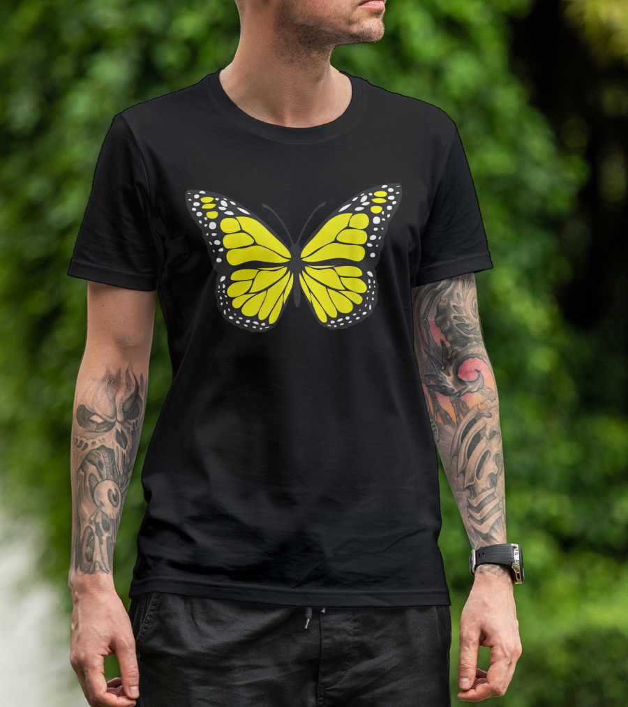 Beautiful Yellow Magic Butterfly T-Shirt