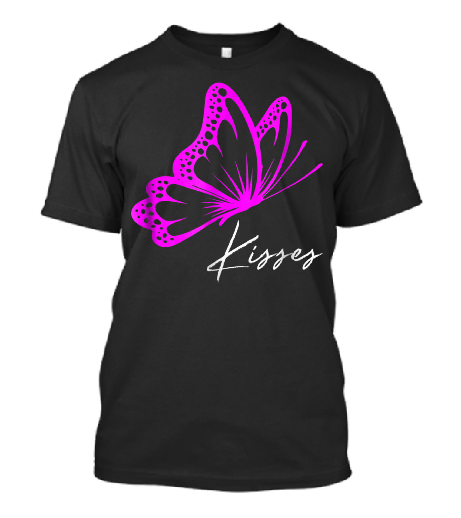 Butterfly Kisses Fun Pink Butterfly Kiss T-Shirt