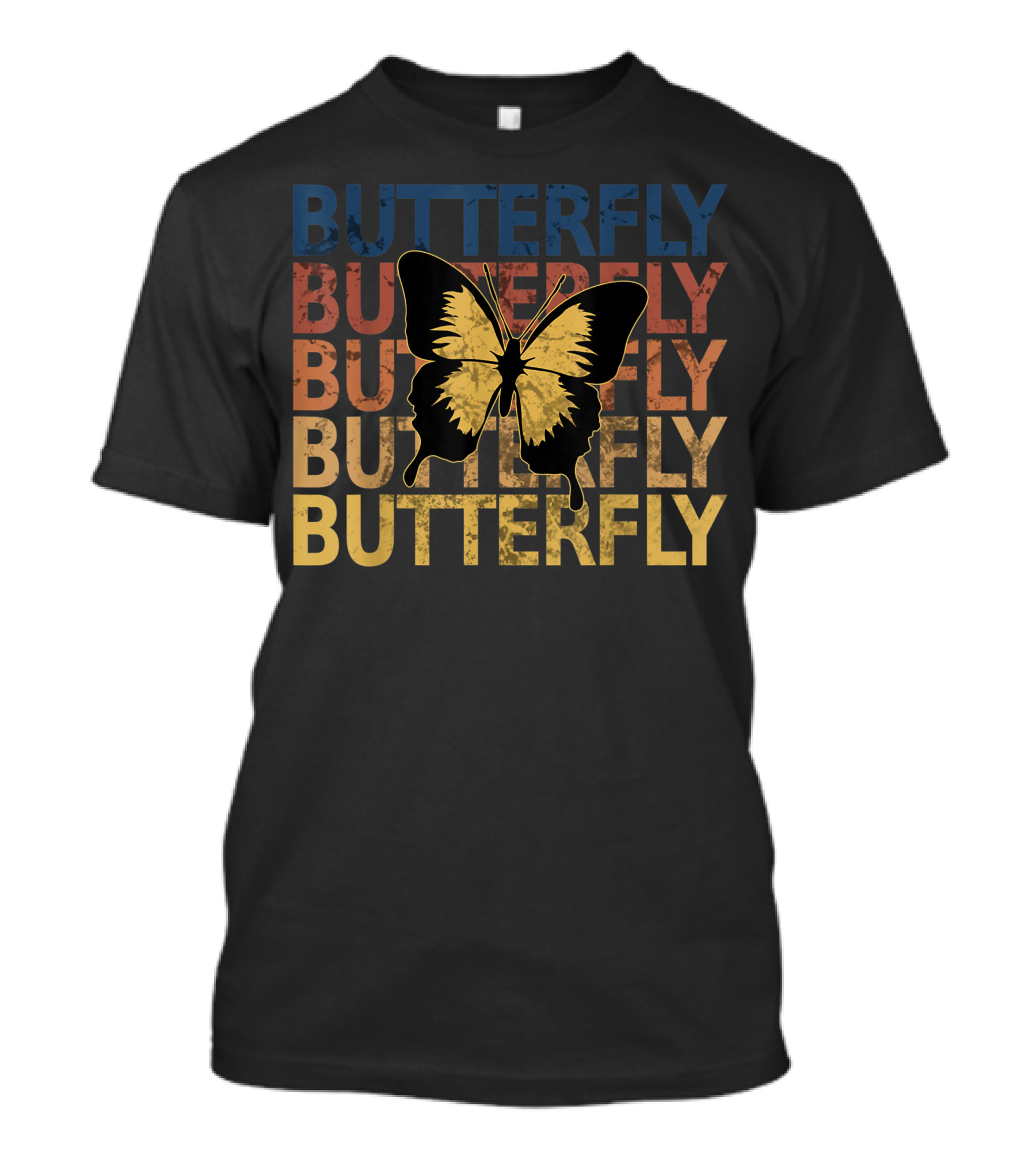 Butterfly Vintage Style Bold 80s 70s T-Shirt