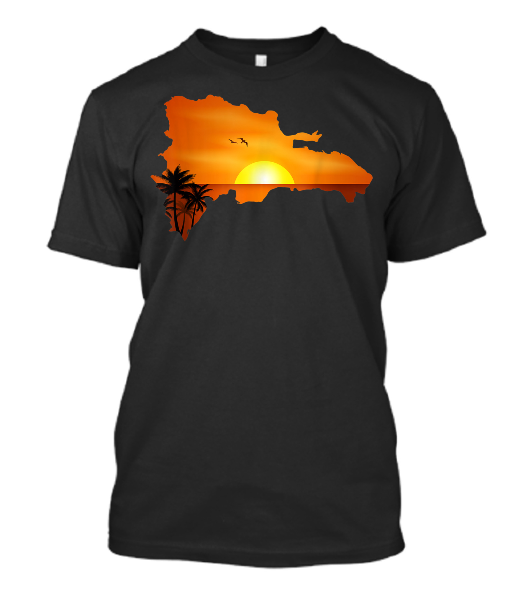 Dominican Republic Flag Caribbean Republica Dominicana Sunset T-Shirt