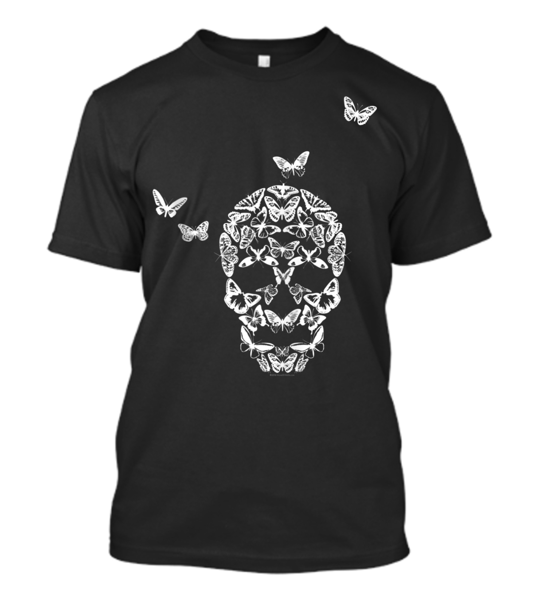 Antisocial Butterfly Skull Face Lepidoptera Fun Butterflies T-Shirt