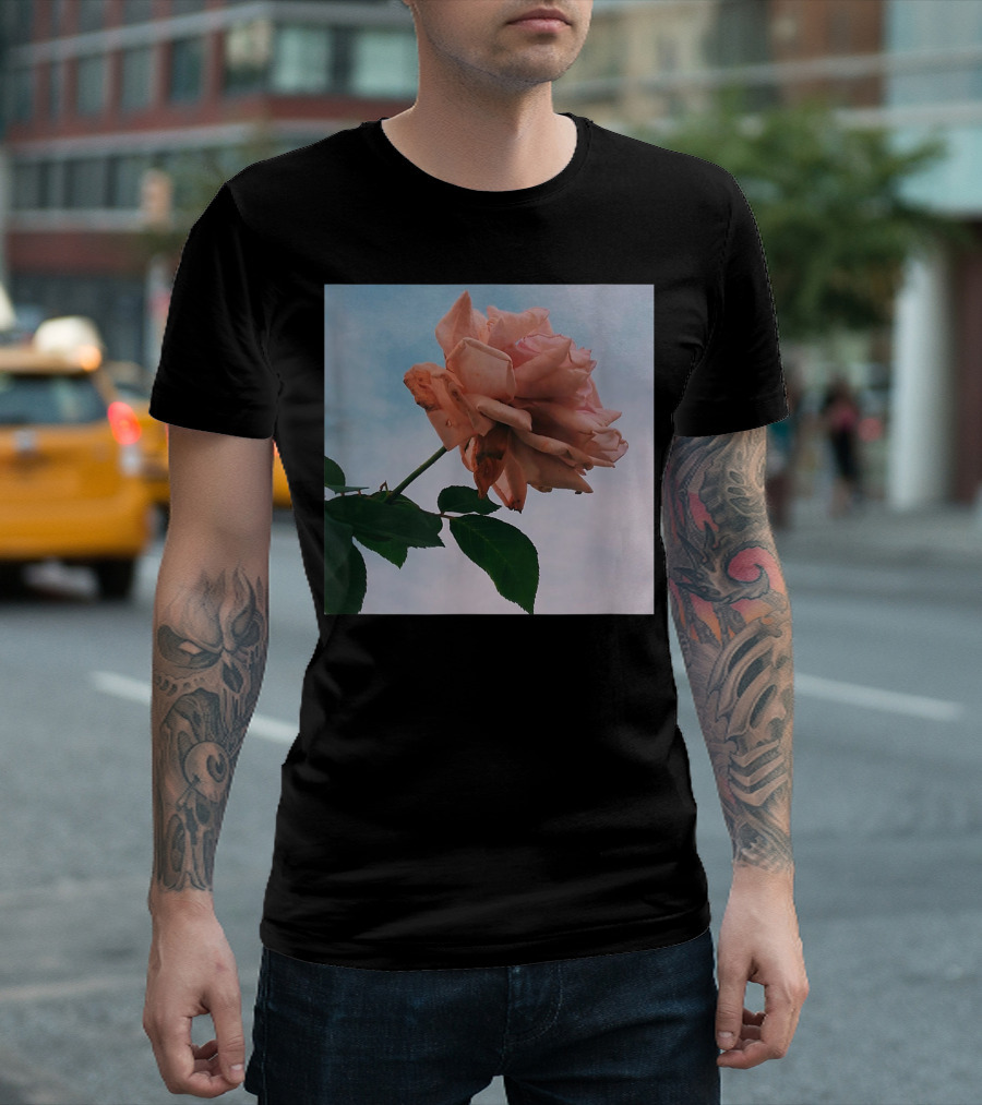 Vintage Pink Roses Floral Aesthetic Stylish Flowers T-Shirt