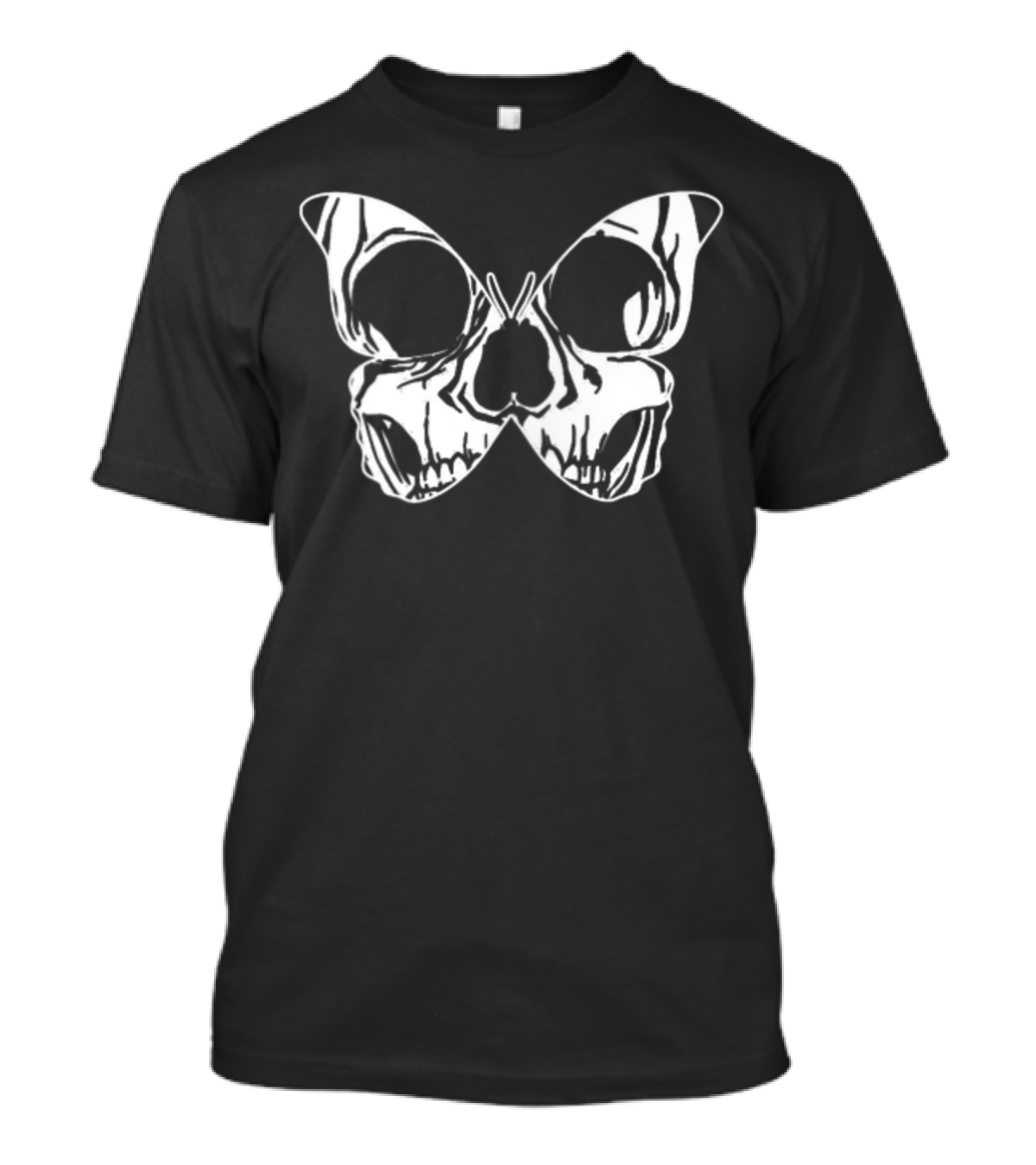 Skull Butterfly Aesthetic Goth Gothic Soft Grunge Clothing T-Shirt