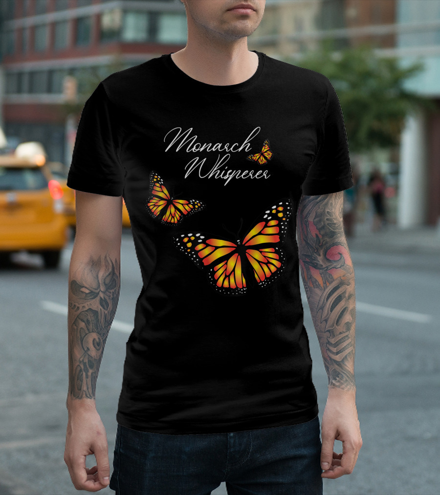 Monarch Whisperer Cute Entomology Butterflies Lover T-Shirt