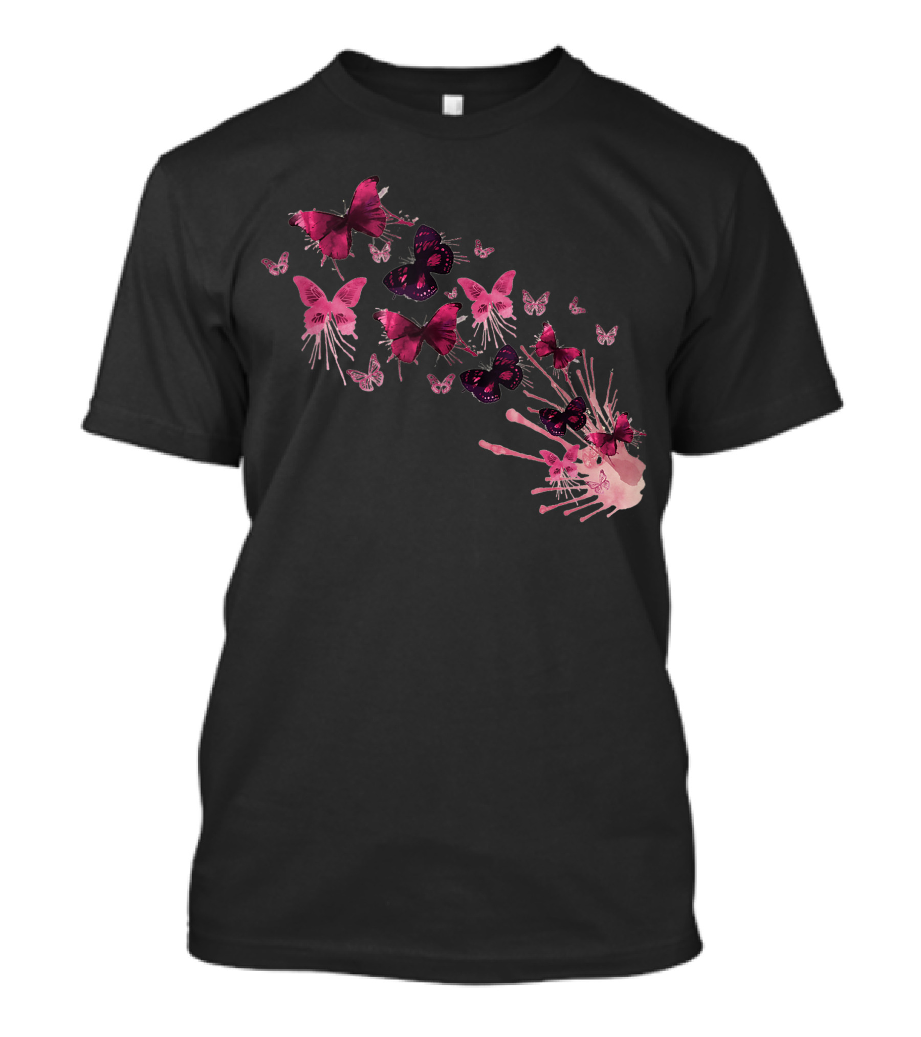 Vintage Butterflies Painted Collection For Lovers T-Shirt
