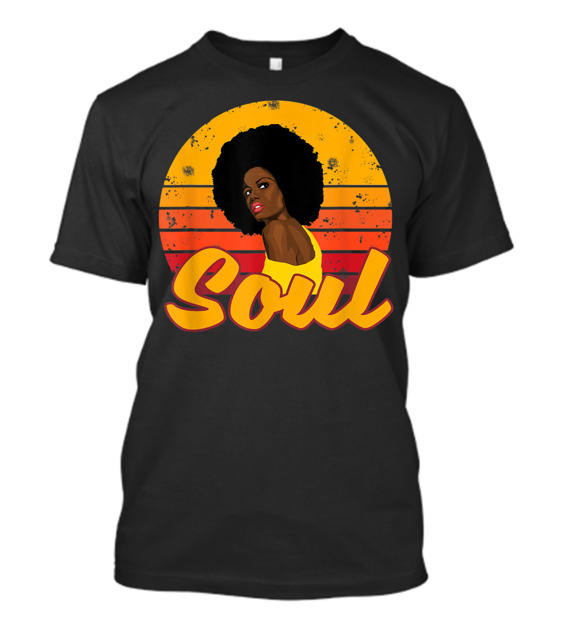 Soul Afro Disco Melanin Queen Funk 70s 80s T-Shirt