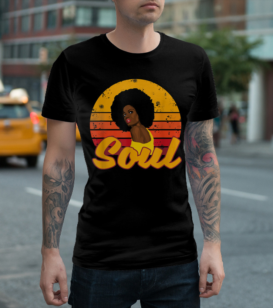 Soul Afro Disco Melanin Queen Funk 70s 80s T-Shirt