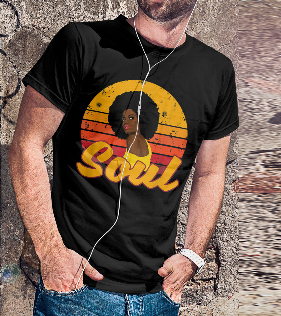 Soul Afro Disco Melanin Queen Funk 70s 80s T-Shirt