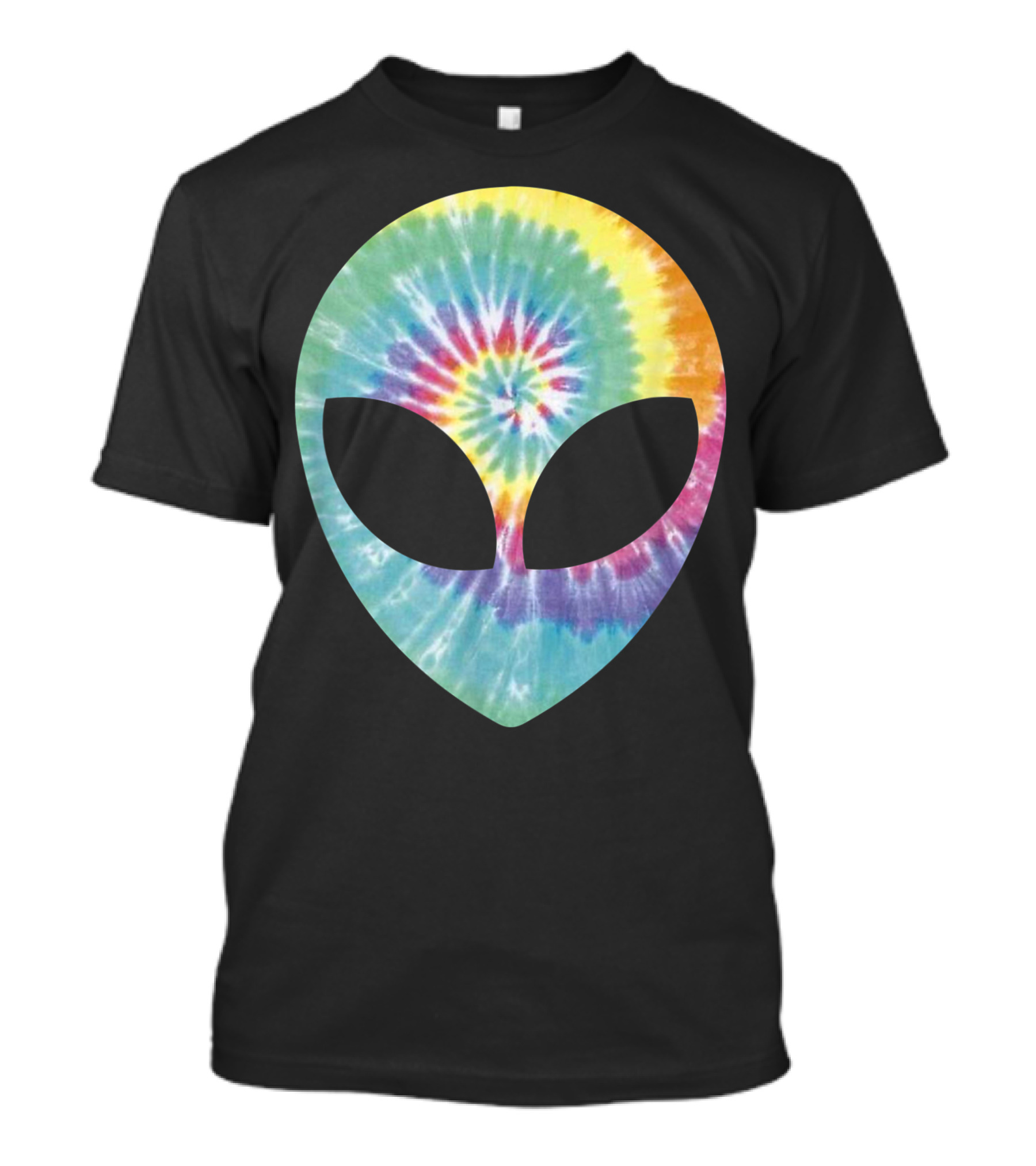 Alien Head Tie Dye Hippie Ufo T-Shirt