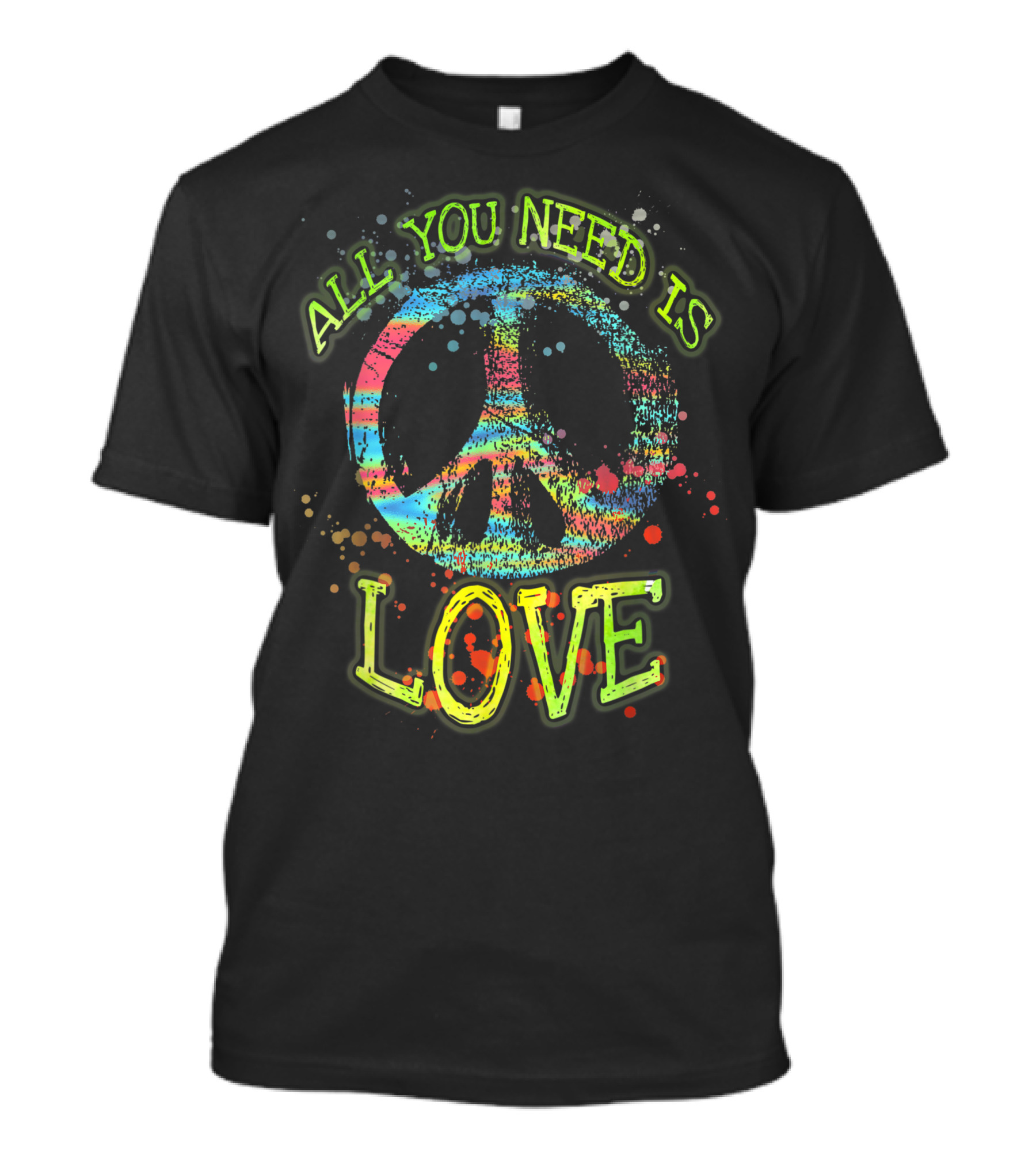 All You Need Is Love Hippie UK Peace T-Shirt