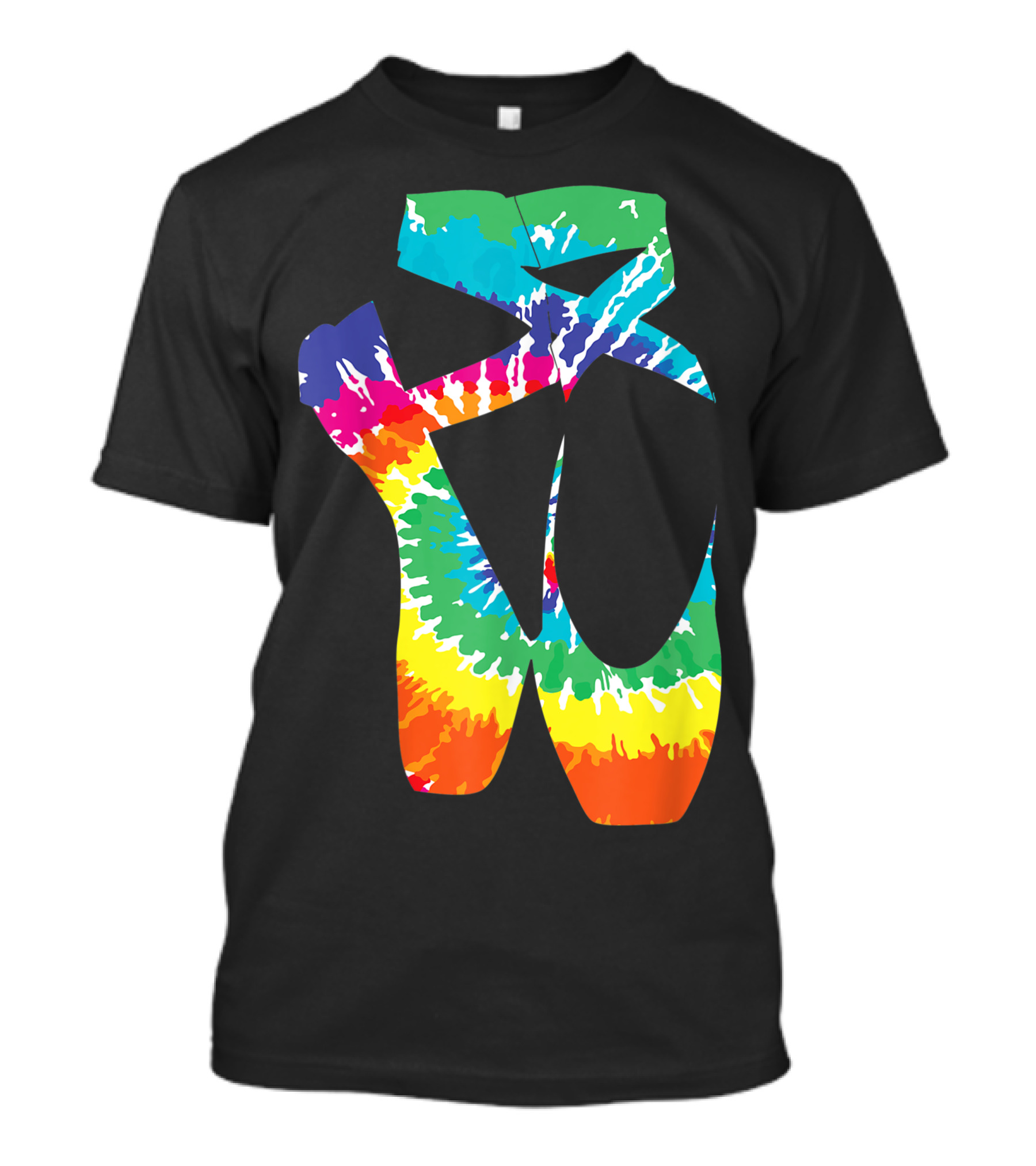 Tie Dye Point Shoes Ballet Dancer Cute Ballerina Dance T-Shirt