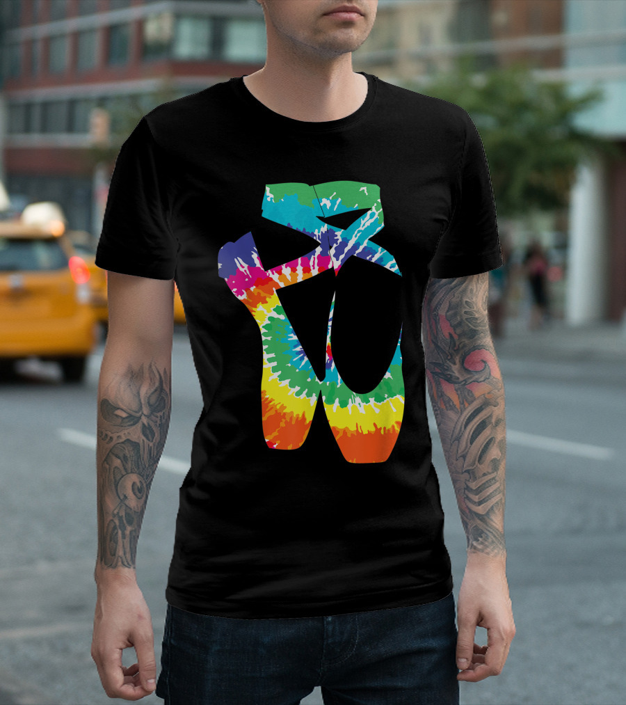 Tie Dye Point Shoes Ballet Dancer Cute Ballerina Dance T-Shirt