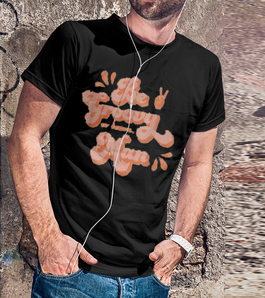 Be Groovy Or Leave Man Peace Sign 60s Vibe T-Shirt