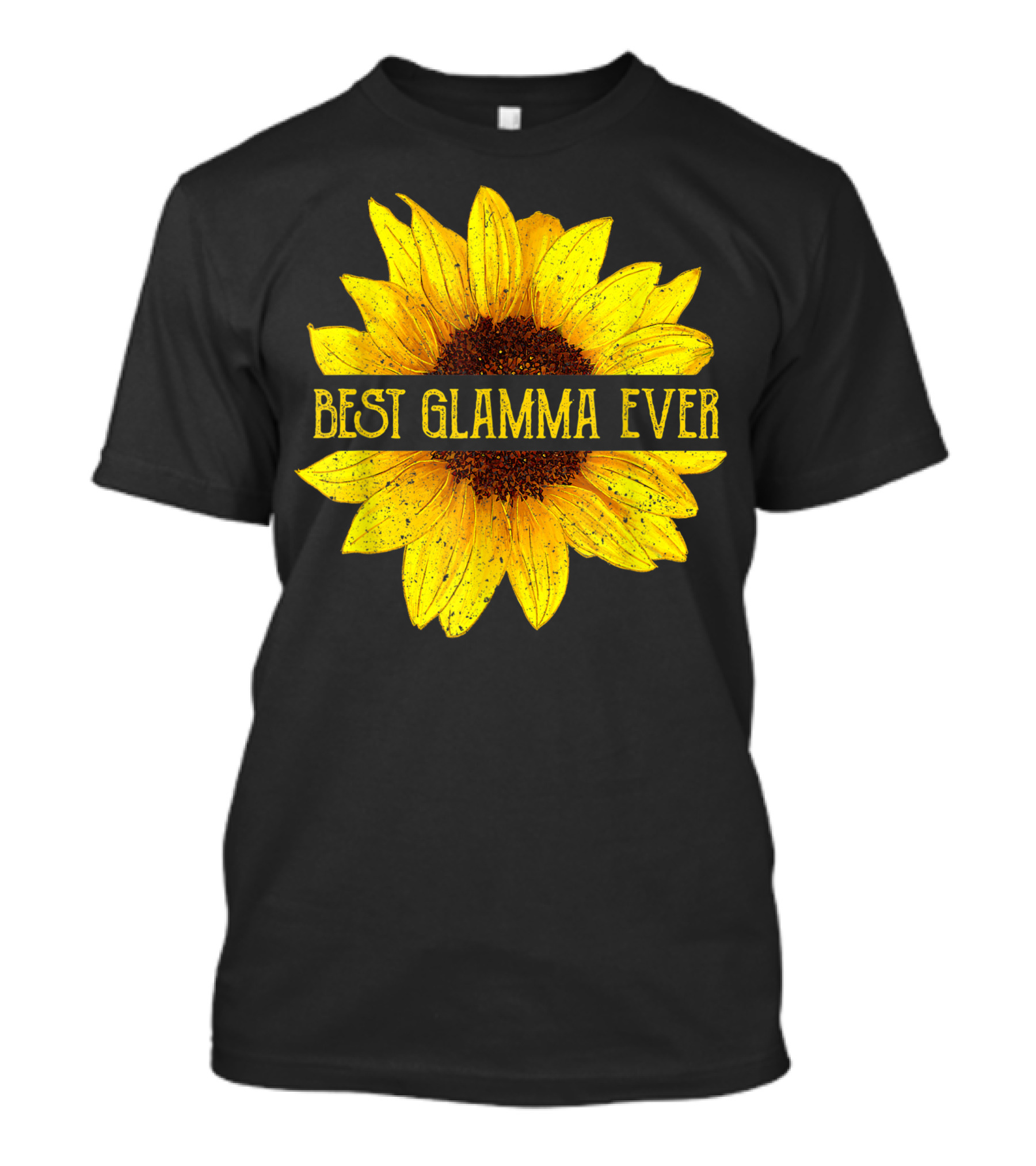 Best Glamma Ever Sunflower Fun Grandma Womens T-Shirt