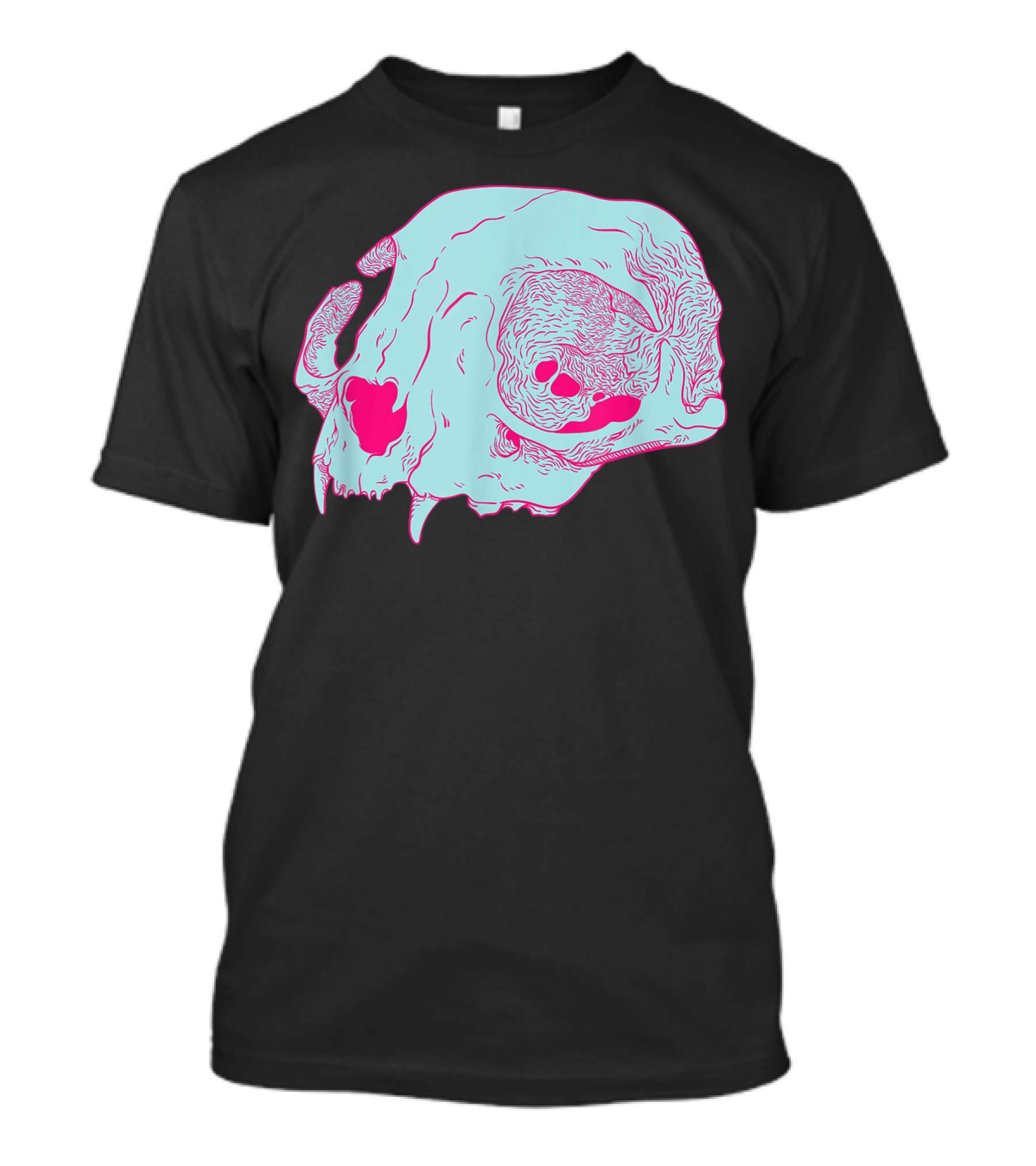 Cat Skull Pastel Goth Soft Grunge Hipster Creepy T-Shirt