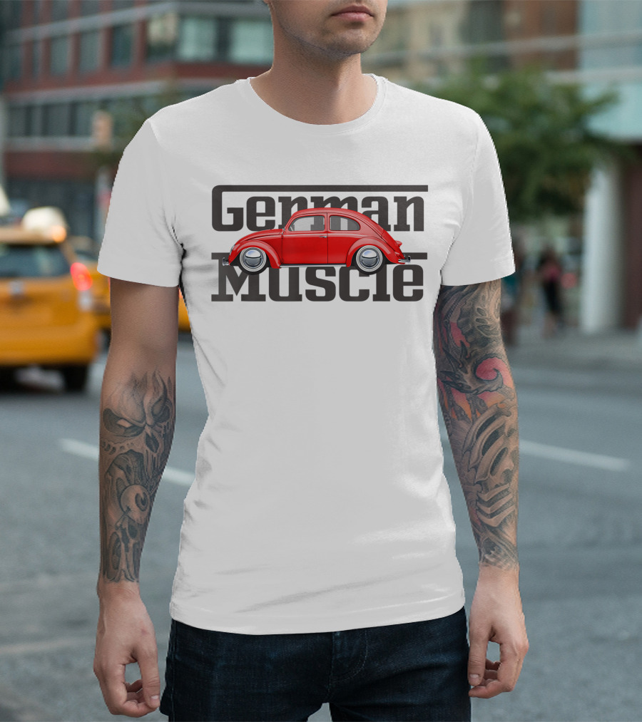 German Muscle Classic Vintage Beetle Buggy T-Shirt