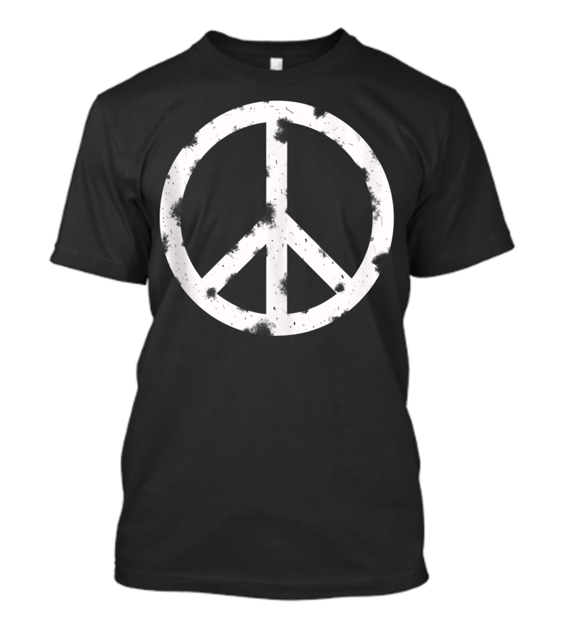 Cool Vintage Distressed Peace Sign Hippie Hippy T-Shirt
