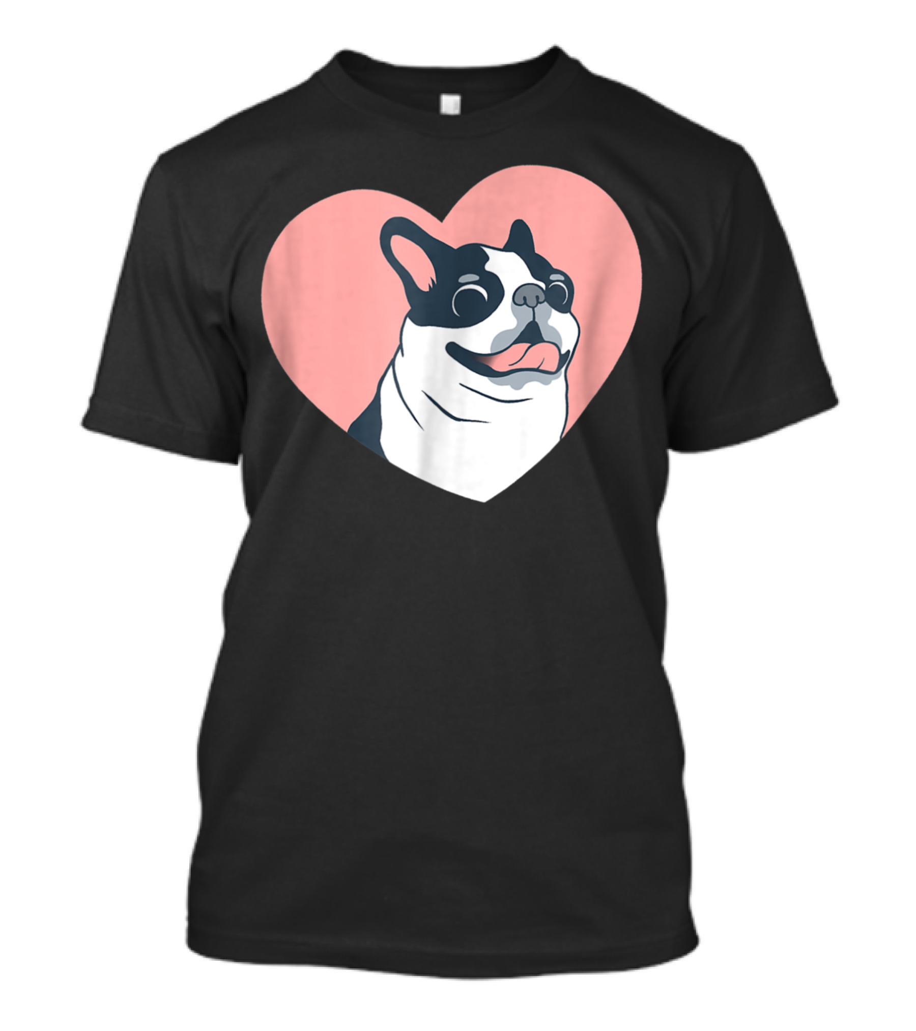 Cute Boston Terrier Dog Heart Love 0K T-Shirt