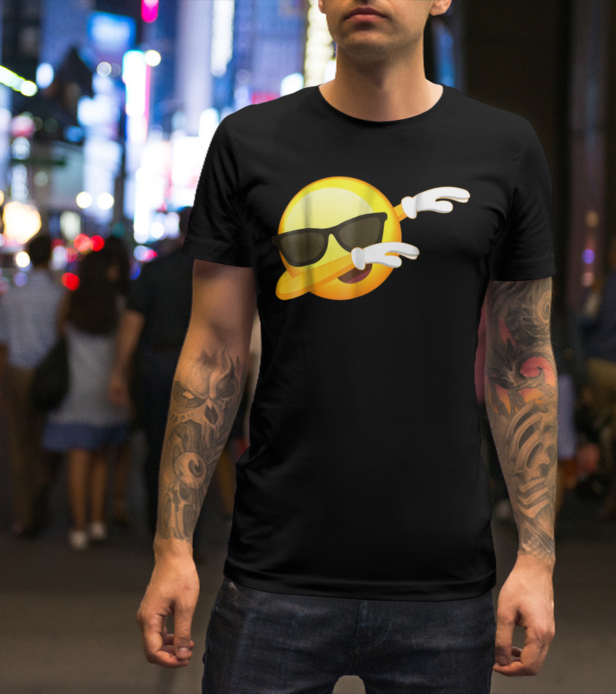 Cool Sunglasses Emoji Dab Dance T-Shirt