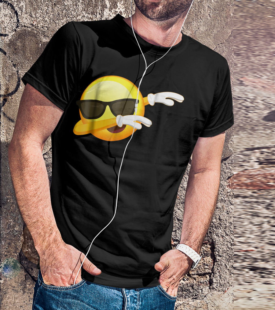 Cool Sunglasses Emoji Dab Dance T-Shirt