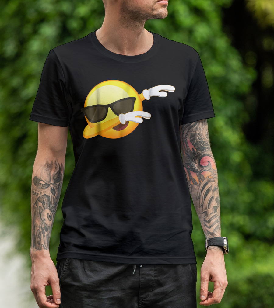 Cool Sunglasses Emoji Dab Dance T-Shirt