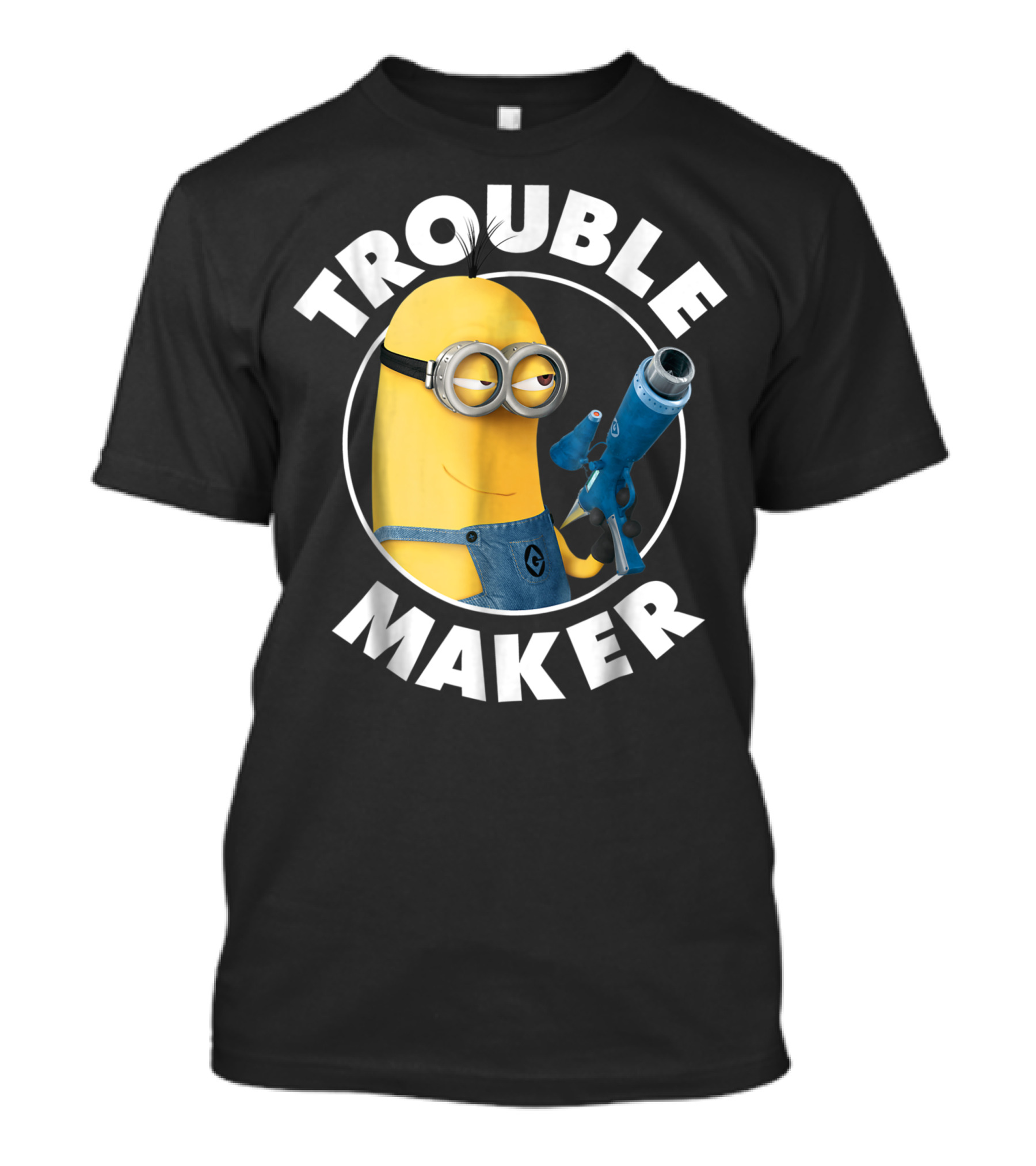 Despicable Me Minions Kevin Trouble Maker Character With Goggle And Blaster T-Shirt