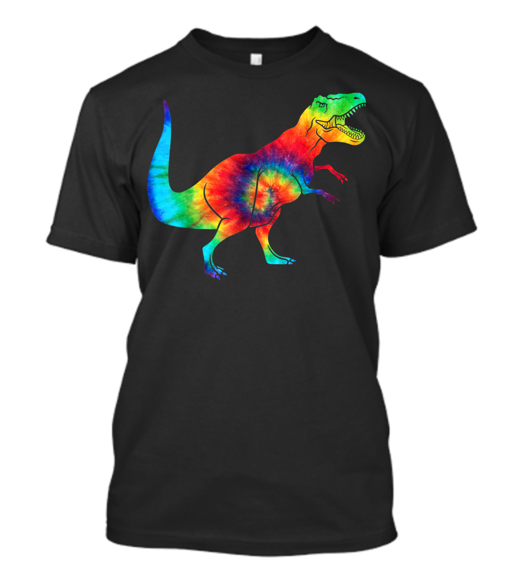 Dinosaur Trex Ocean Tie Dye Rainbow Hippie Costume T-Rex Psychedelic T-Shirt