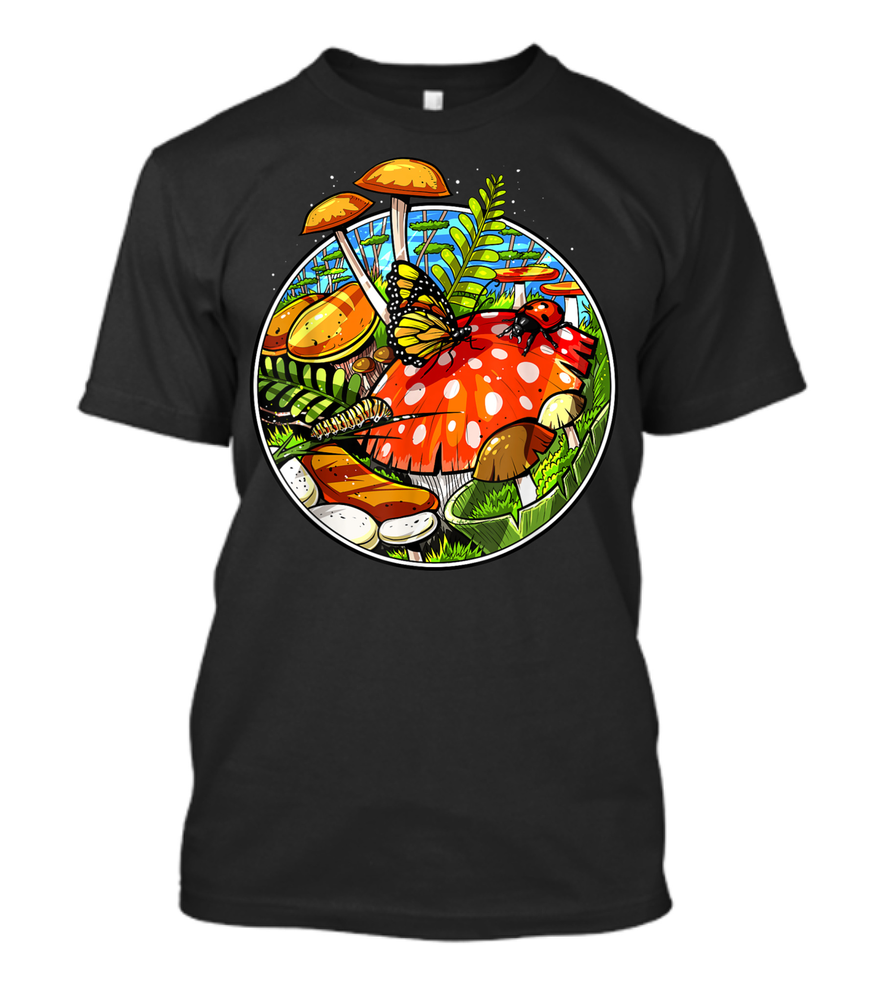 Forest Mushrooms Fungi Mycology Foraging Nature Fungus T-Shirt