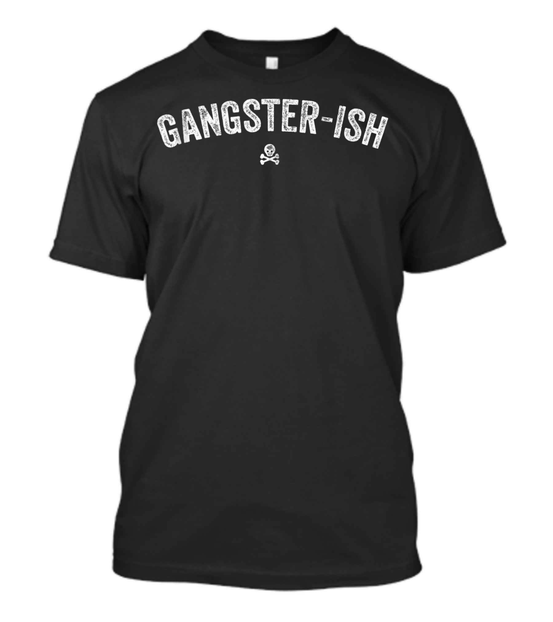 Gangster-Ish Skull And Crossbones T-Shirt