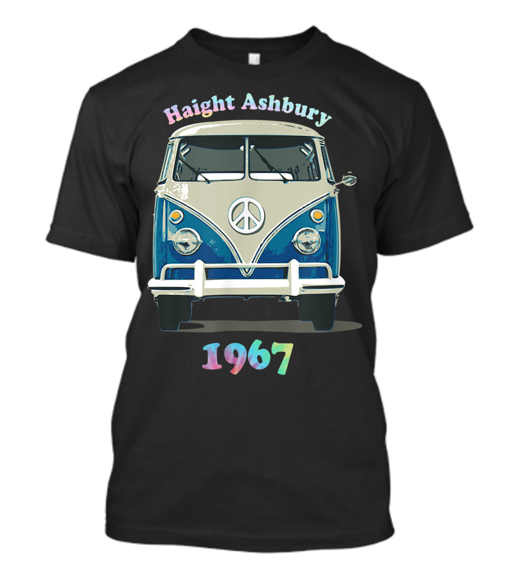 Haight Ashbury 1967 Peace Symbol Van T-Shirt