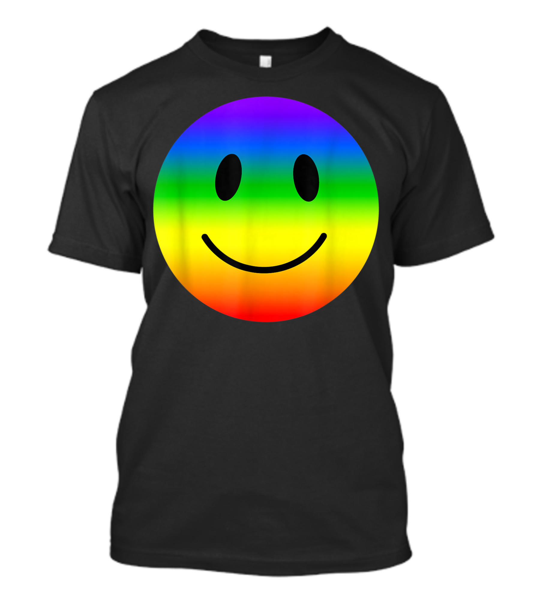 Happy Face Rainbow Hippie T-Shirt