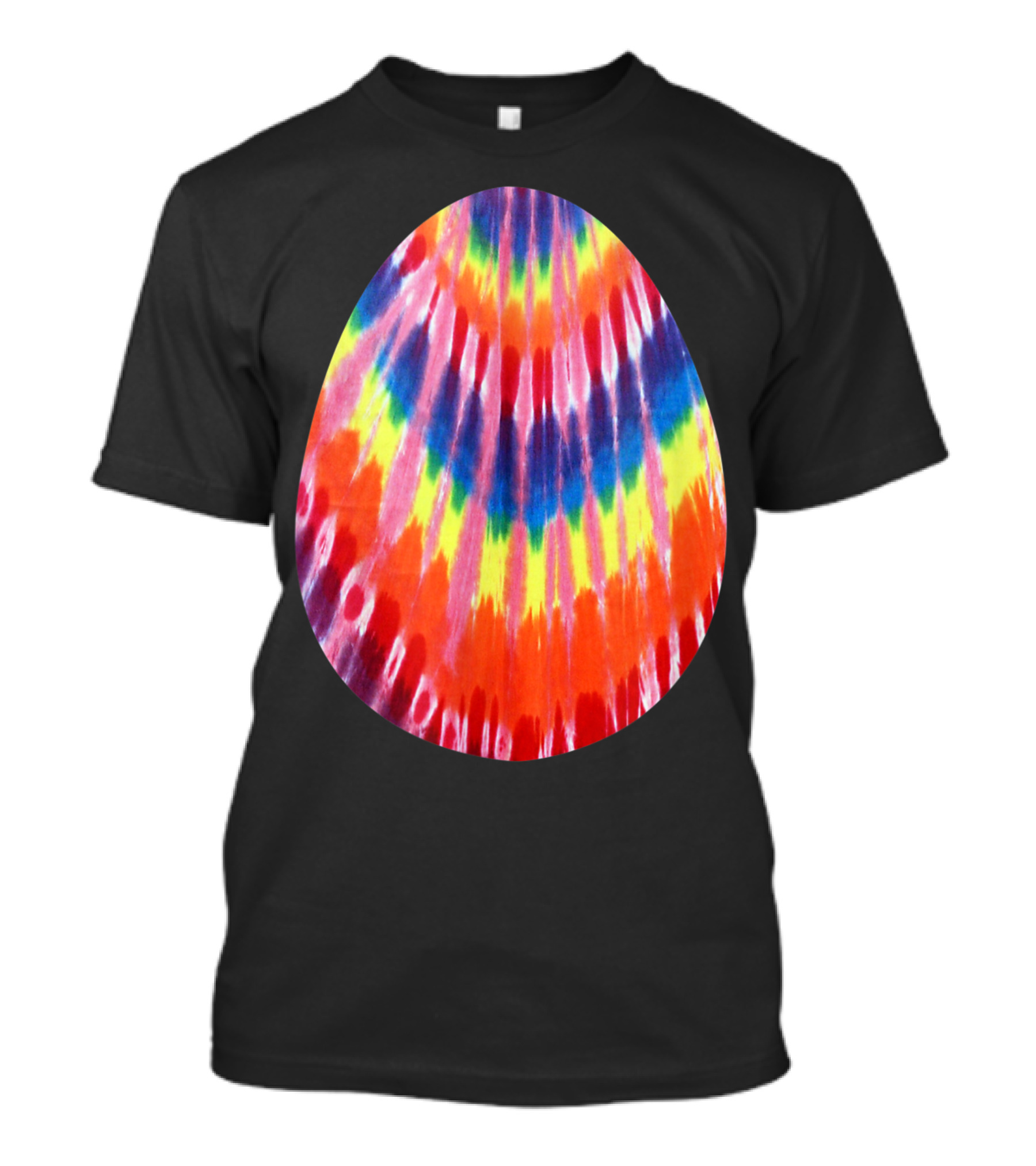Hippie Easter Tie Dye Easter Egg Pattern Colorful Psychedelic T-Shirt