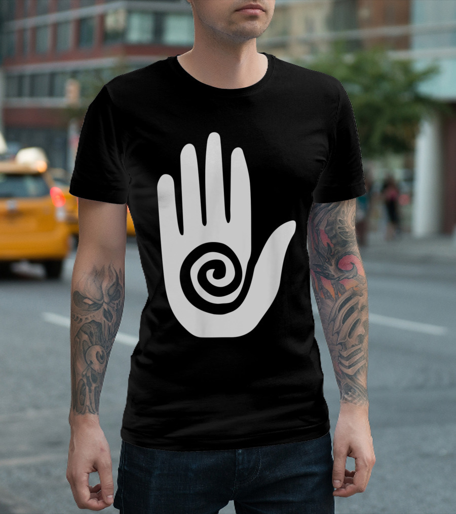 Hopi Hand Spiral Magical Healers Ethnic T-Shirt