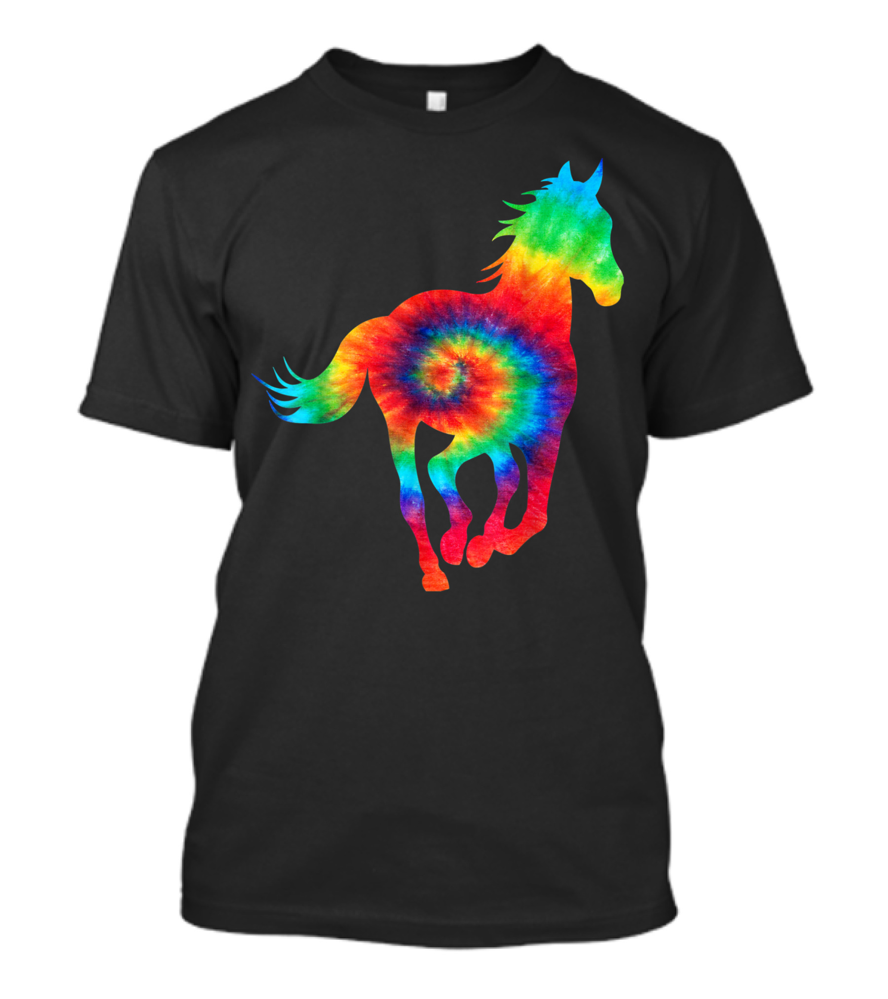 Horse Ocean Rainbow Tie Dye Hippie Hippy Costume T-Shirt