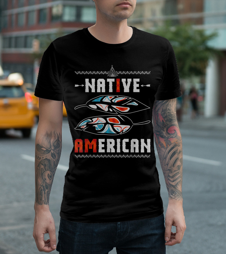 Native American Mystical Feather Geronimo T-Shirt