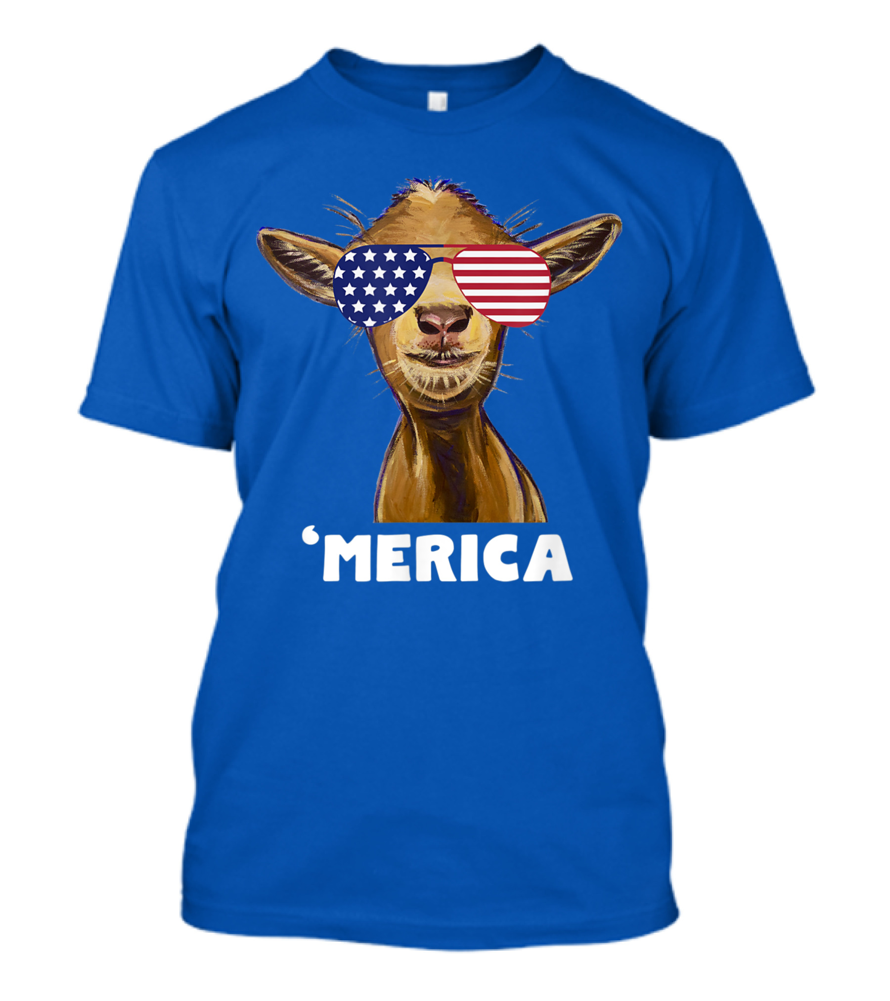 Patriotic Goat 'Merica Sunglasses T-Shirt