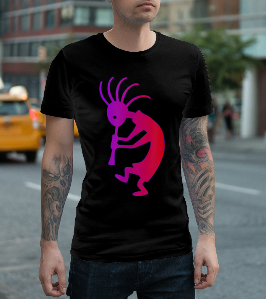 Kokopelli Southwestern Petroglyph Ethnic T-Shirt